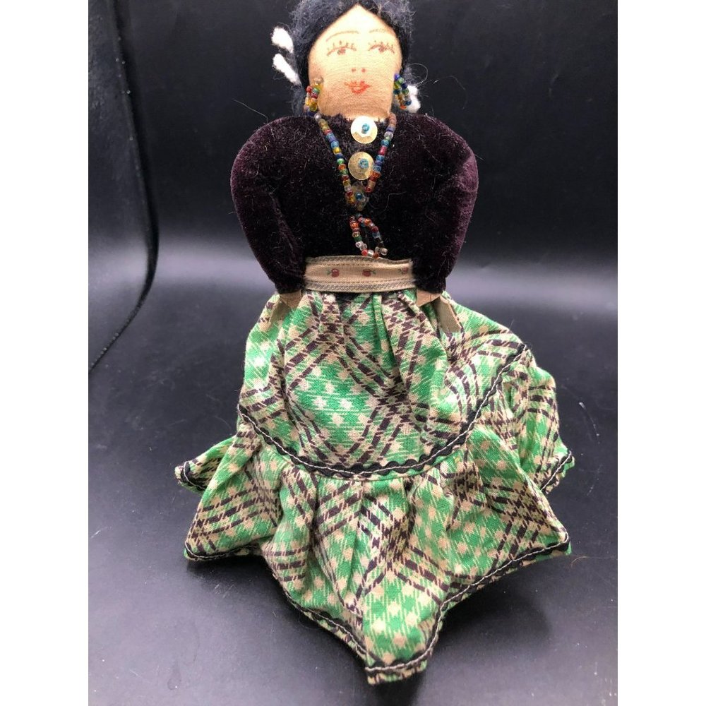 Native American Navajo Handmade Indian Doll 10"